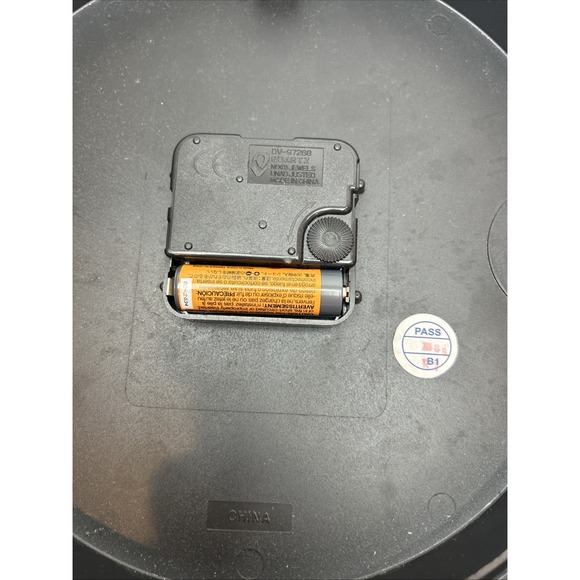 Working Metal Craft Marble Face/stained Glass Look Wall Clock Quartz Movement - Picture 5 of 6